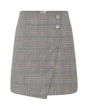 Bruuns Bazaar Nederdel Women Ipomoeabbmaina Skirt Brown Check