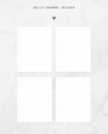 Bullet Journal Ekstra-sider  A4 Oversize
