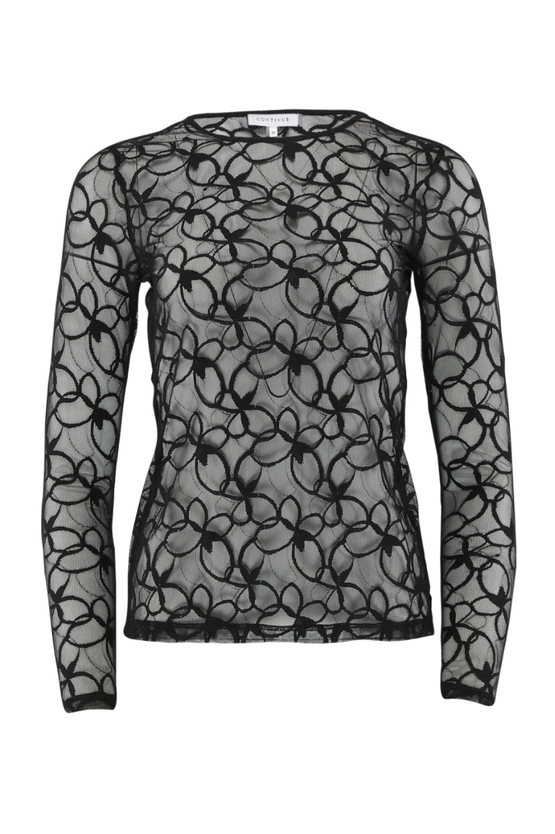 Continue Bluse Shannie Mesh 01 Black
