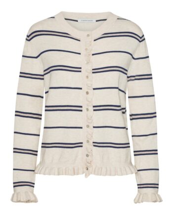 Continue Cardigan Sisse Cardigan Navy Blue Stripe