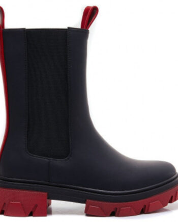 Dame Støvle 7772a Black   Red
