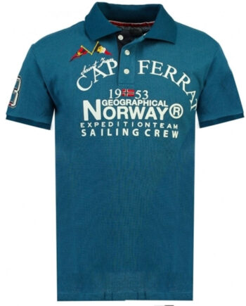 Geographical Norway Herre Polo Korsail Blue