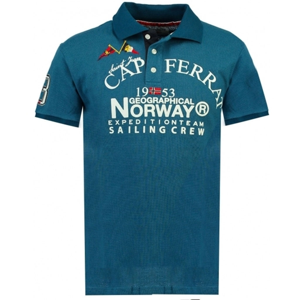 Geographical Norway Herre Polo Korsail Blue
