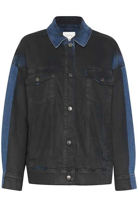 Gestuz Jakke Timmiegz Oz Jacket Blue Black Washed