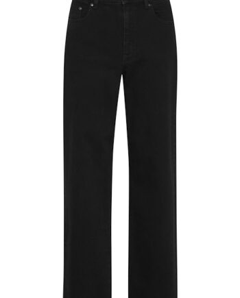 Gestuz Jeans Zolinagz Hw Wide Jeans Washed Dark Black