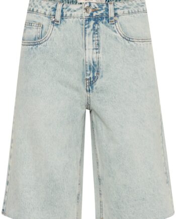 Gestuz Shorts Gzasher Hw Long Shorts Mid Acid Wash