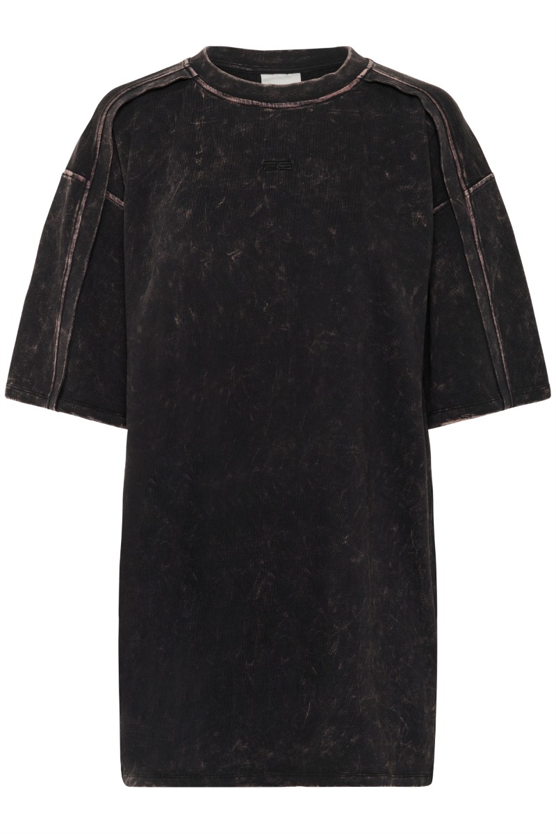 Gestuz -shirt Neia Oz Tee Black Brown Washed