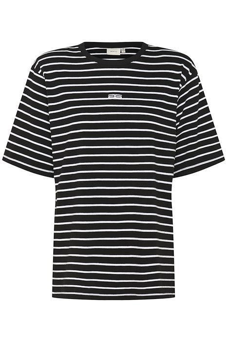 Gestuz -shirt Samurillygz Striped Tee Black White Stripe
