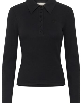 Gestuz Top Drew Ls Polo Top Black
