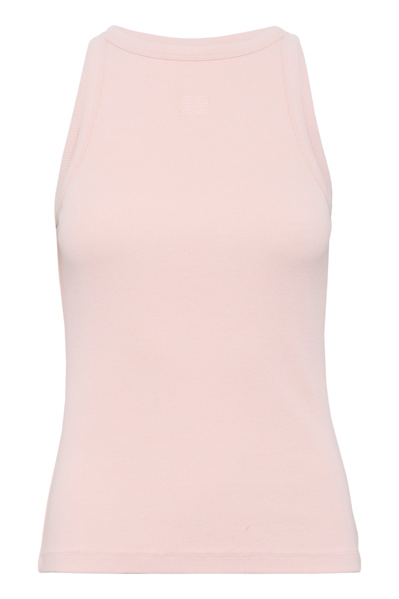 Gestuz Top Drew Washed Logo Tank Rose Dust Washed