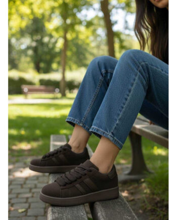 Ginette Dame Sneakers  -123 Brown