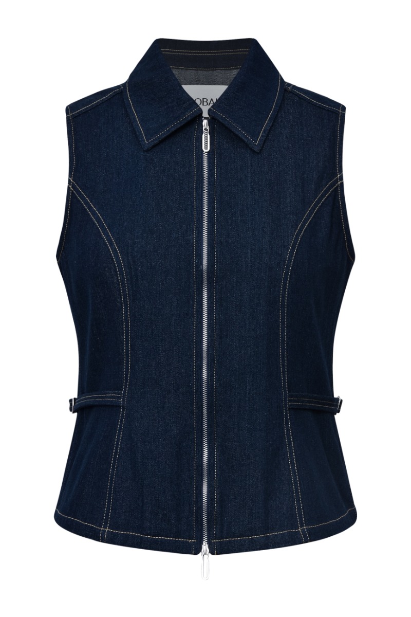 Global Funk Top Falucca- Dark Unwashed Denim