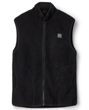 H2o Vest Basic Langli Pile Waist Coat 3500 Black