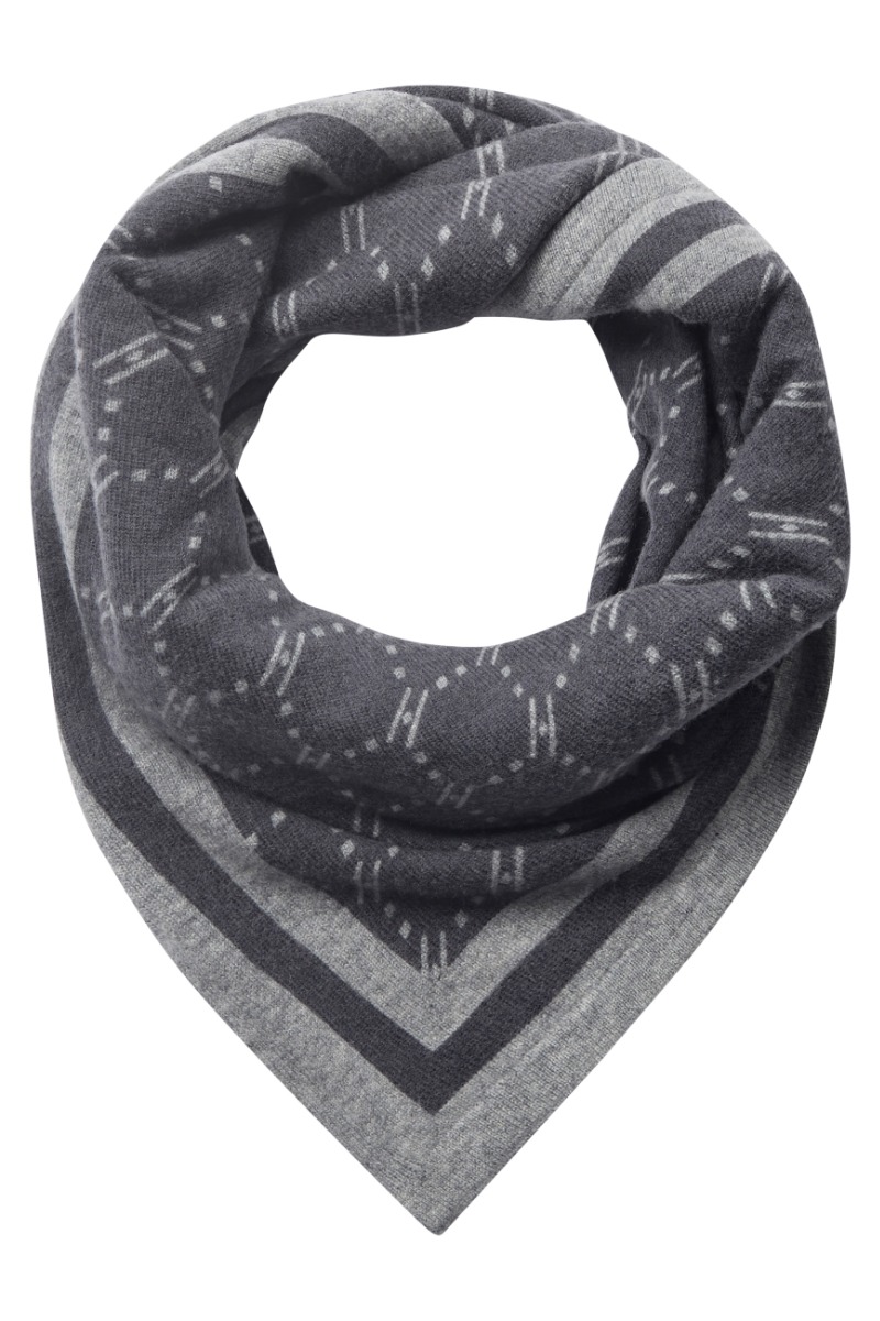 Hype The Detail Halstørklæde Triangle Scarf Dark Grey Melange