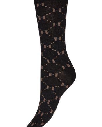 Hype The Detail Strømper Socks   Lurex Black Gold