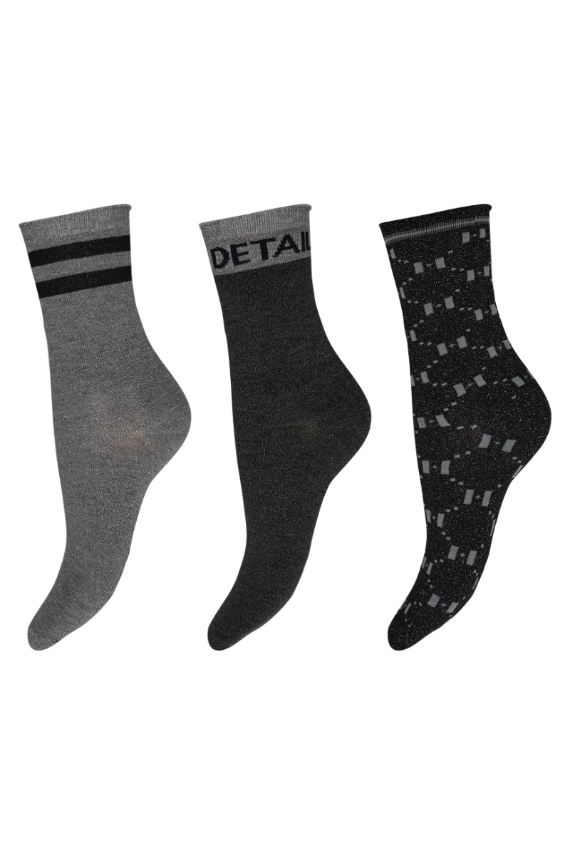 Hype The Detail Strømper Socks -pack Multifarvet Grå
