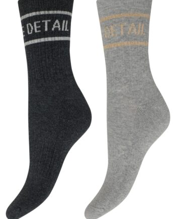 Hype The Detail Strømper Tennis Sock  -pk Multifarvet Grå