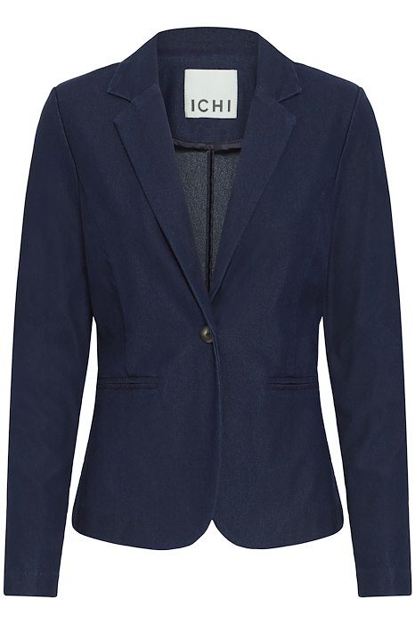 Ichi Blazer Kate Denim Blazer Dark Blue