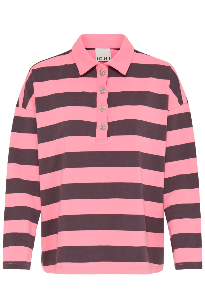 Ichi Bluse Immy Ls Huckleberry Wild Rose