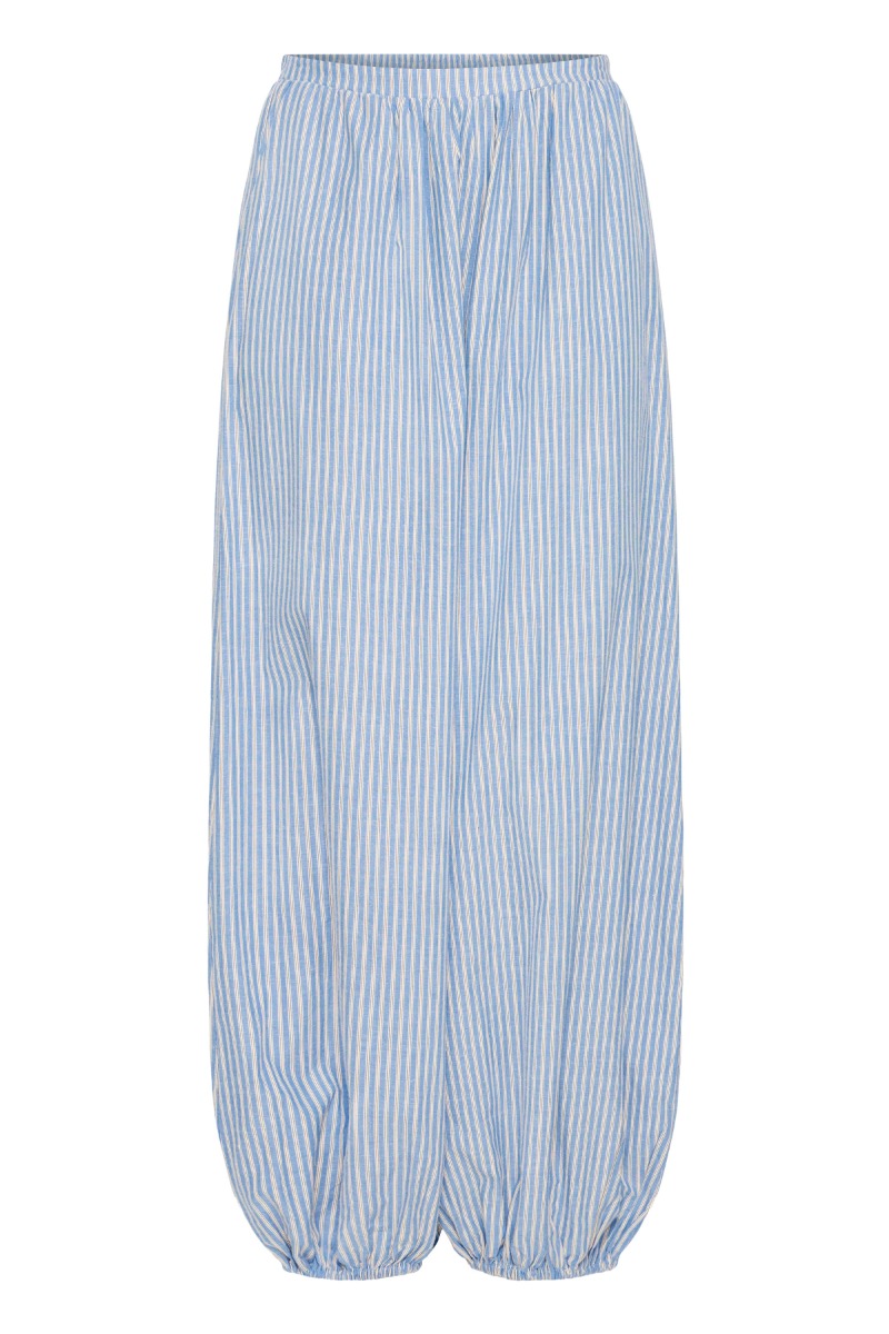 Ichi Bukser Milly Pa Blue Yonder Creme Black Stripe