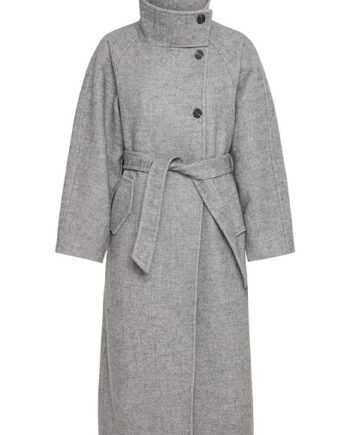 Ichi Jakke Gaziva Jacket2 Grey Melange