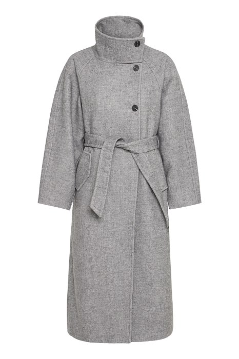 Ichi Jakke Gaziva Jacket2 Grey Melange