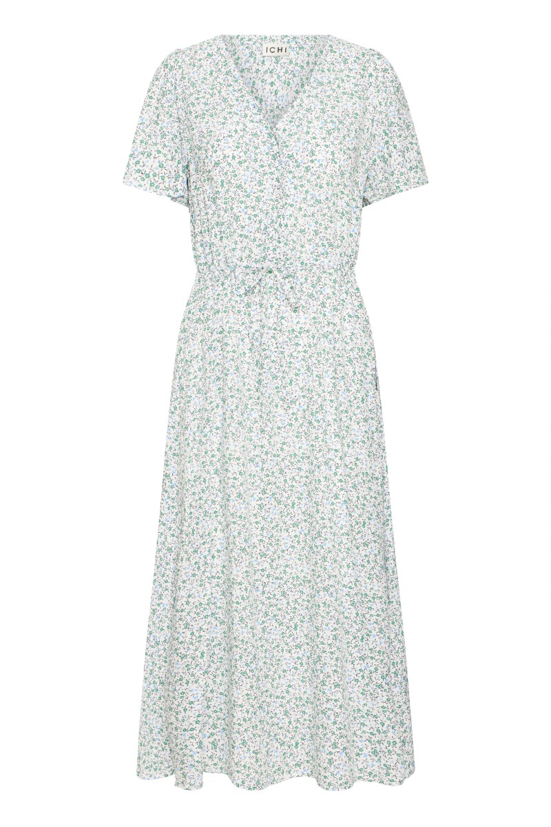 Ichi Kjole Vera Dr38 Green Flower
