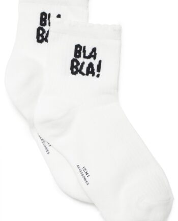 Ichi Strømper Bianca Cloud Dancer Black