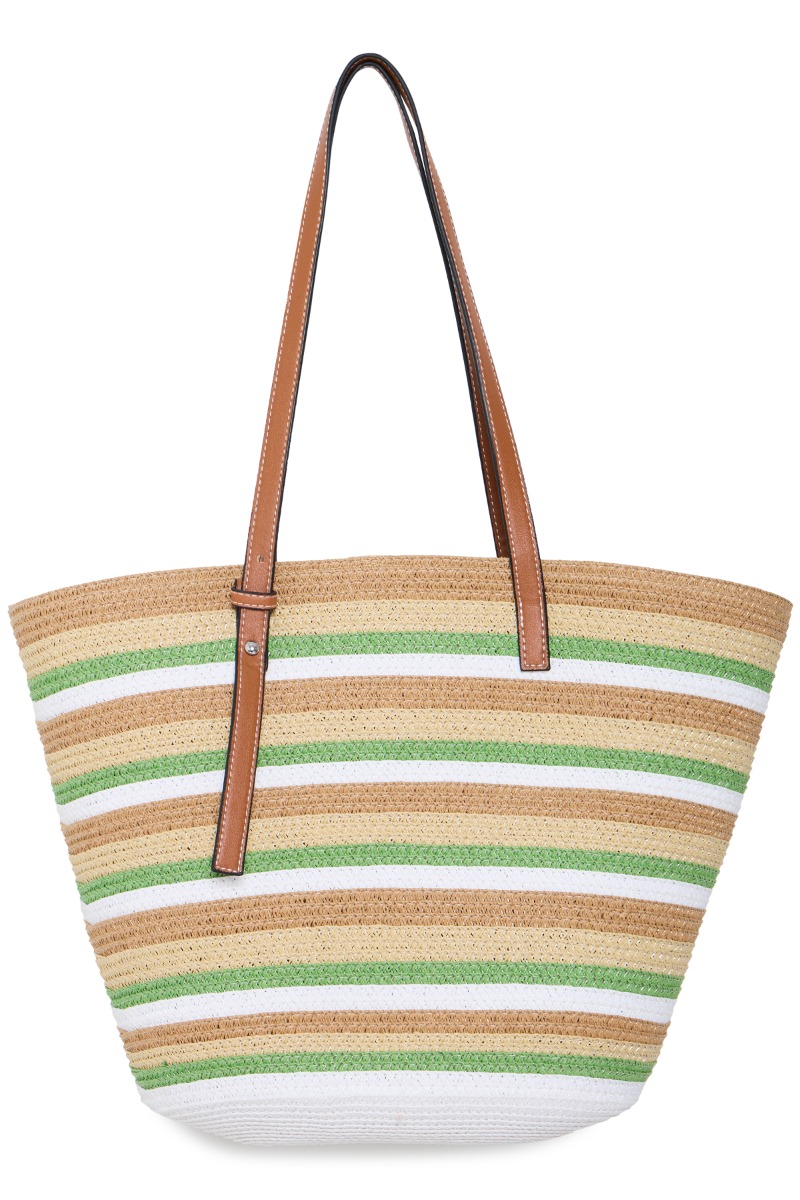 Ichi Taske Halle Bag Pine Green