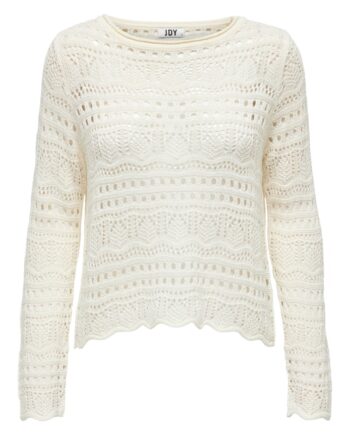 Jdy Bluse Sun Lay     Boatneck Pullover Eggnog
