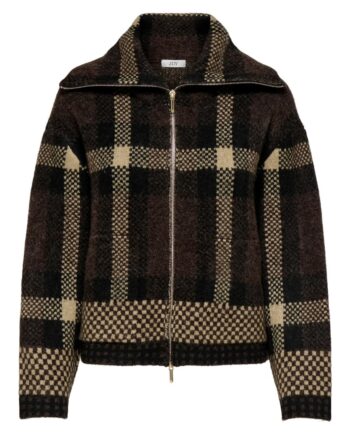 Jdy Cardigan Phoenix       Way Zip Jacq Cardigan Chocolate Torte