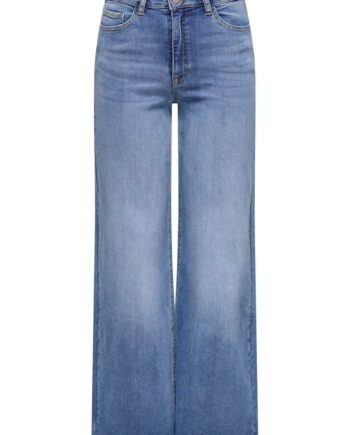 Jdy Jeans Jdyfelina-fina Hw Wide Medium Blue Denim