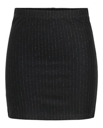 Jdy Nederdel Mary Lurex Mini Skirt Black Lurex Pinstripe