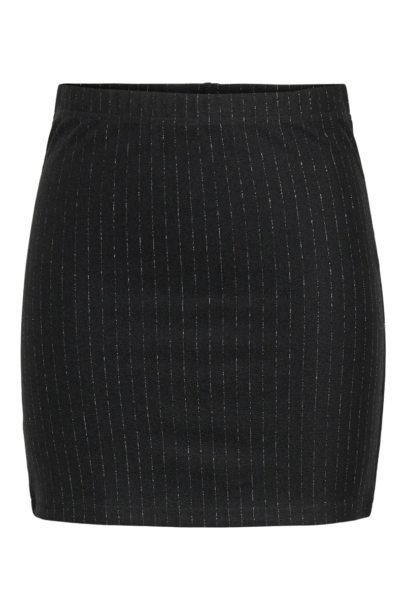 Jdy Nederdel Mary Lurex Mini Skirt Black Lurex Pinstripe