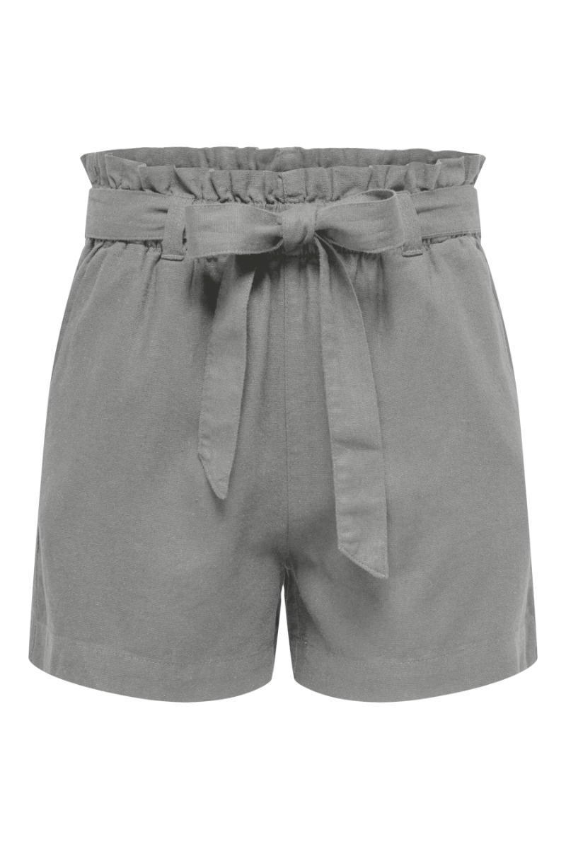 Jdy Shorts Say Mw Linen Belt Shorts Wild Dove