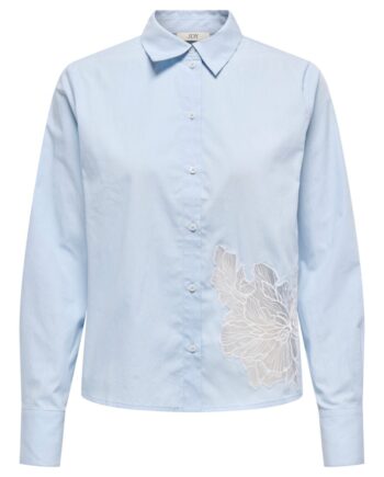 Jdy Skjorte Flora     Embroidery Shirt Cashmere Blue