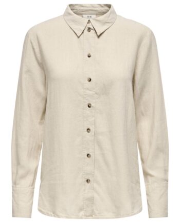 Jdy Skjorte Say     Linen Loose Shirt Oatmeal