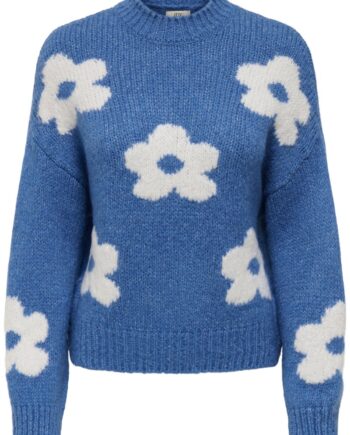 Jdy Strik Kilian Flower     Pullover Ebb And Flow