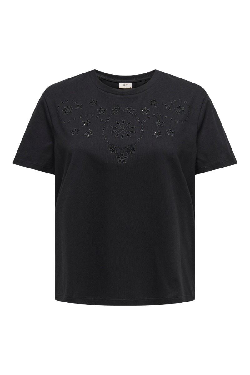 Jdy -shirt Cif Broderie Anglaise Top Black