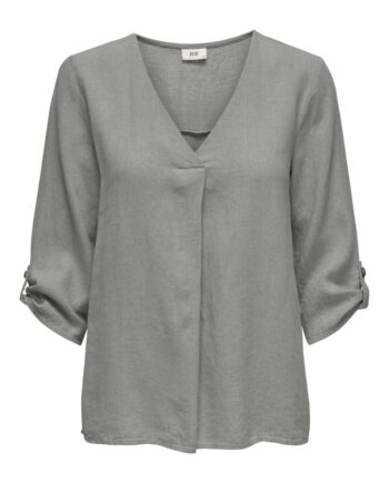 Jdy Top Say     Linen  -neck Top Wild Dove