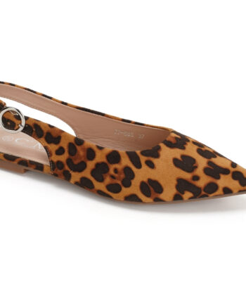 Josette Dame Slingback Ballerina Sko 77-585 Leopard
