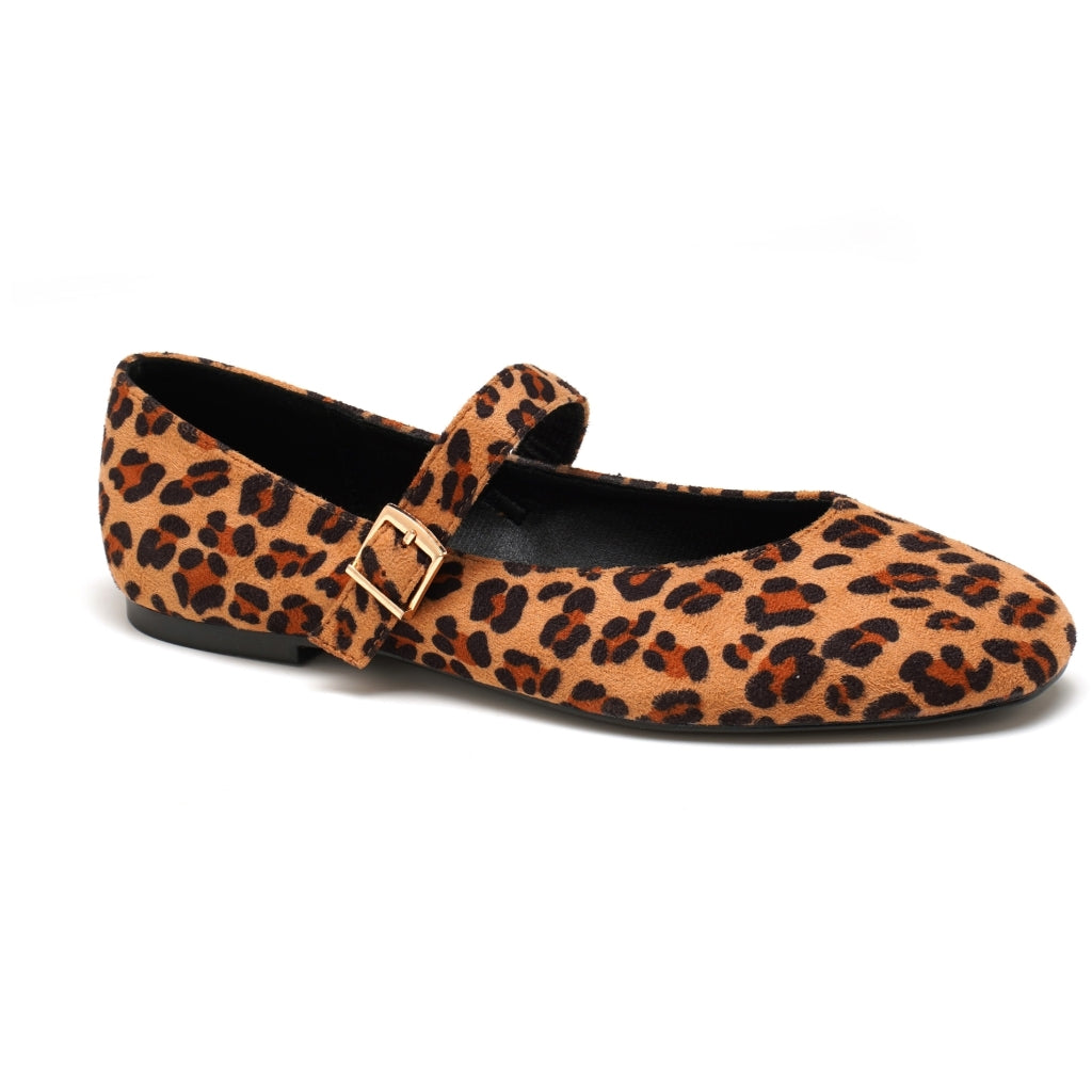 Kenzie Dame Ballerina Sko 8225 Leopard