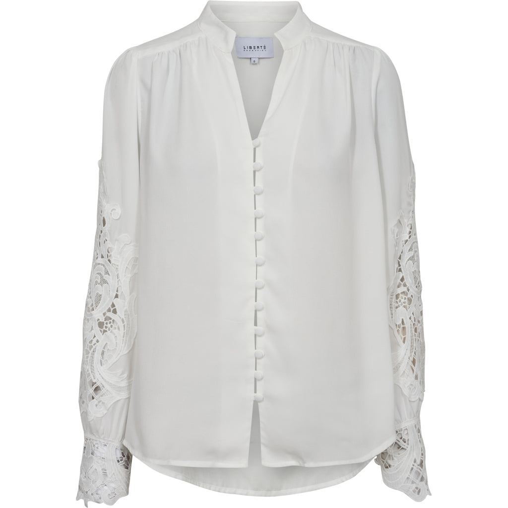 Libertã Dame Bluse Rigmor White
