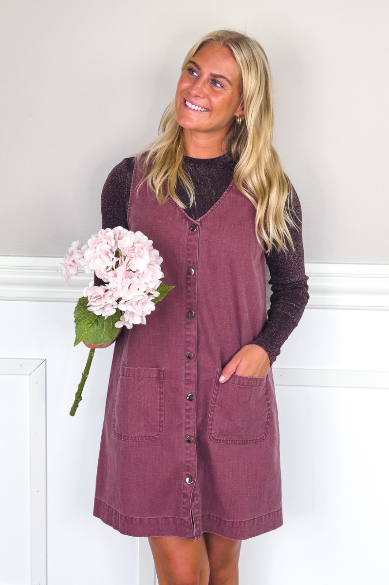Loved By Lykke Kjole All Day Spencer Dress Burgundy