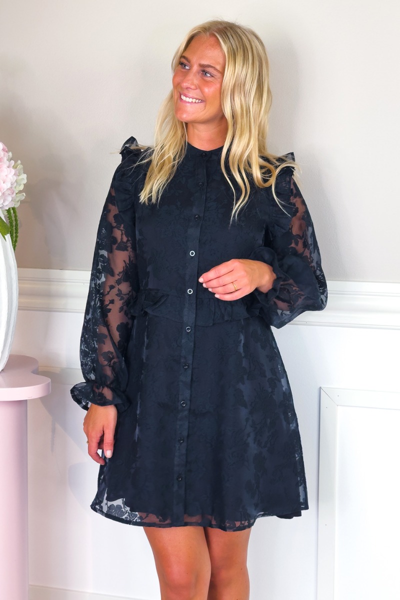 Loved By Lykke Kjole Andrea Short Dress Black