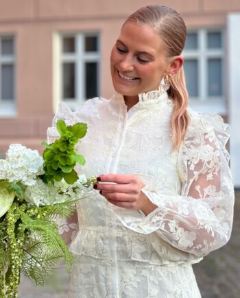 Loved By Lykke Kjole Ly Andrea Dress Creme White