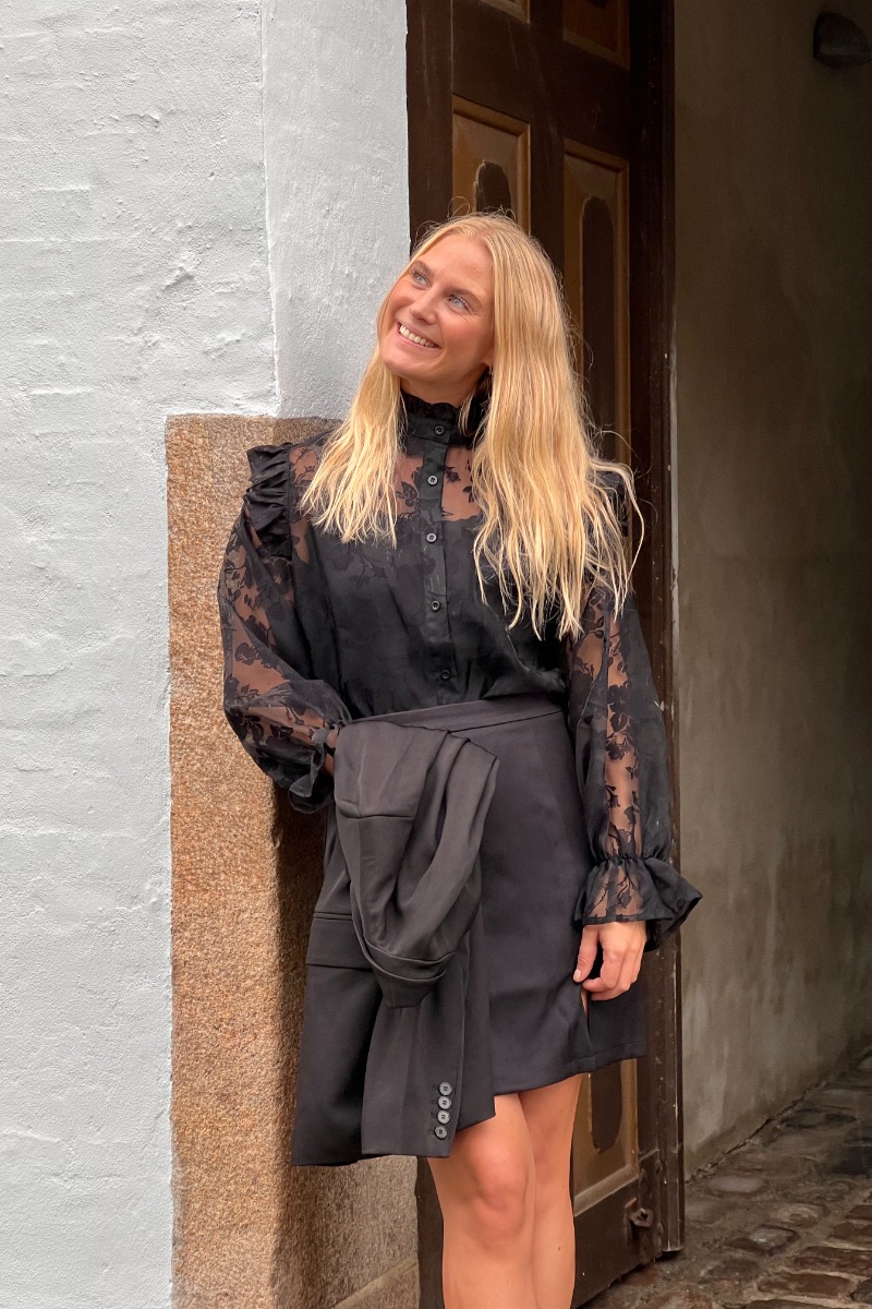 Loved By Lykke Skjorte Ly Andrea Blouse Black