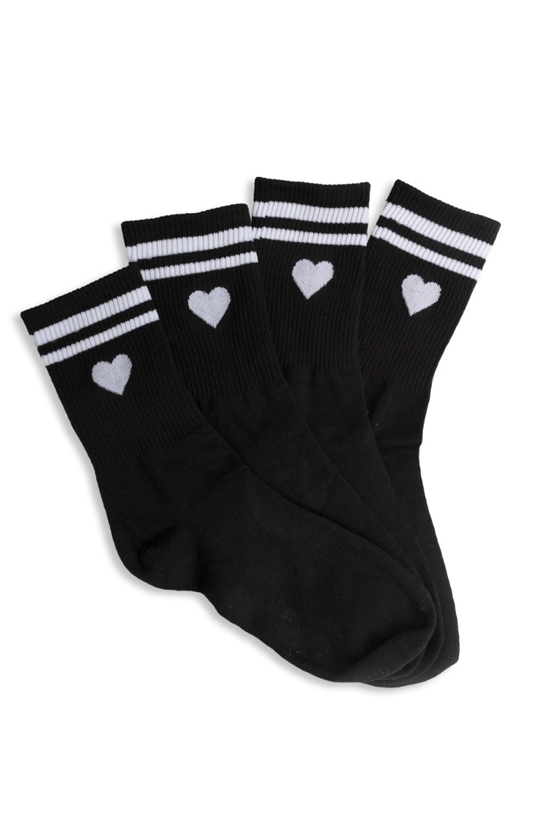 Lucky Lemon Strømper Lara -pack Socks Black Black