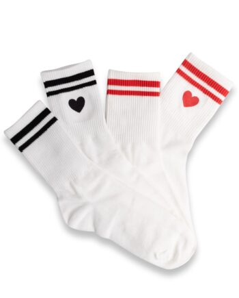 Lucky Lemon Strømper Lara  -pack Socks Black Red