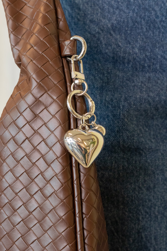 Lucky Lemon Vedhæng Nikki Heart Keyhanger Pearl
